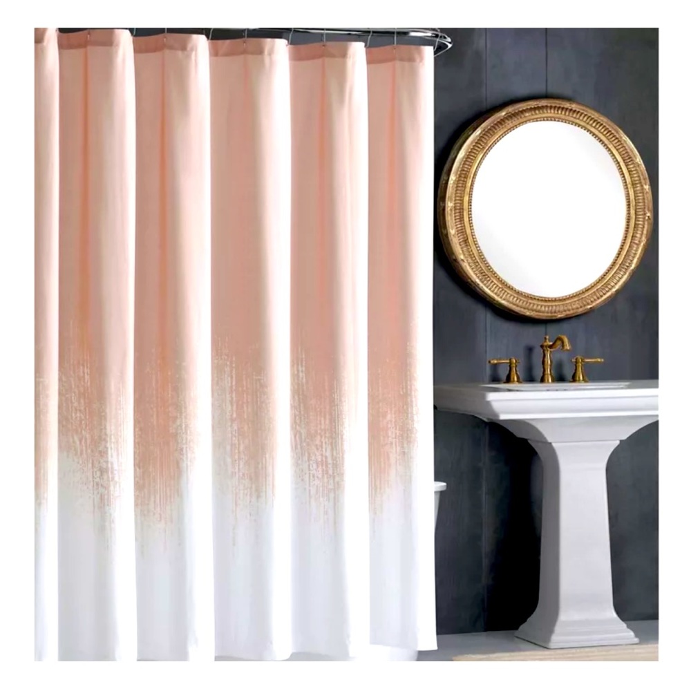 Pink/White Vince Camuto Ombré Shower Curtain